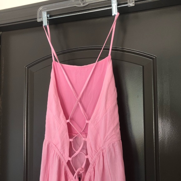 Ebby and I bubblegum pink open back strappy maxi dress - Picture 9 of 11